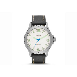 Correa de reloj Fossil JR1461 Cuero Negro 22mm